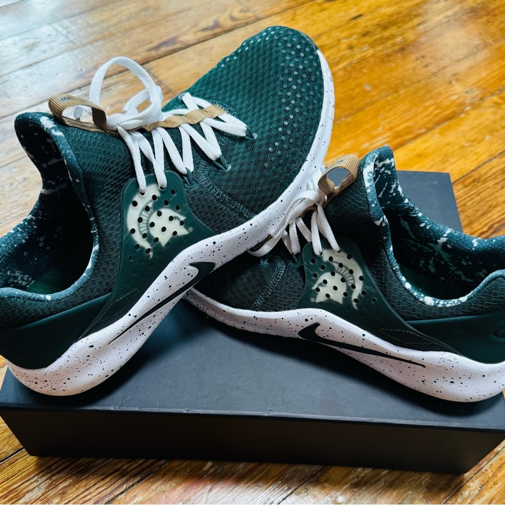 Men’s Green and White Nike Athletic Sneakers